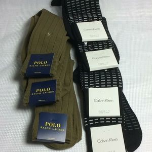 (7)New! Pairs of Calvin Klein and Polo Ralph Socks